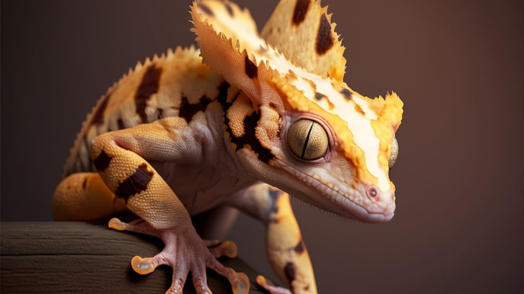 Harlequin Crested Gecko