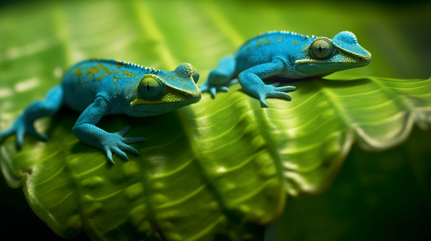 Electric Blue Day Geckos
